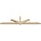 Ekena Millwork Kennewick Rough Sawn Timber Gable Bracket, Douglas Fir, 108"W x 27"H x 4"D x 4"F, 6/12 Pitch GBW108X27X0404KEN00RDF - alternate 5
